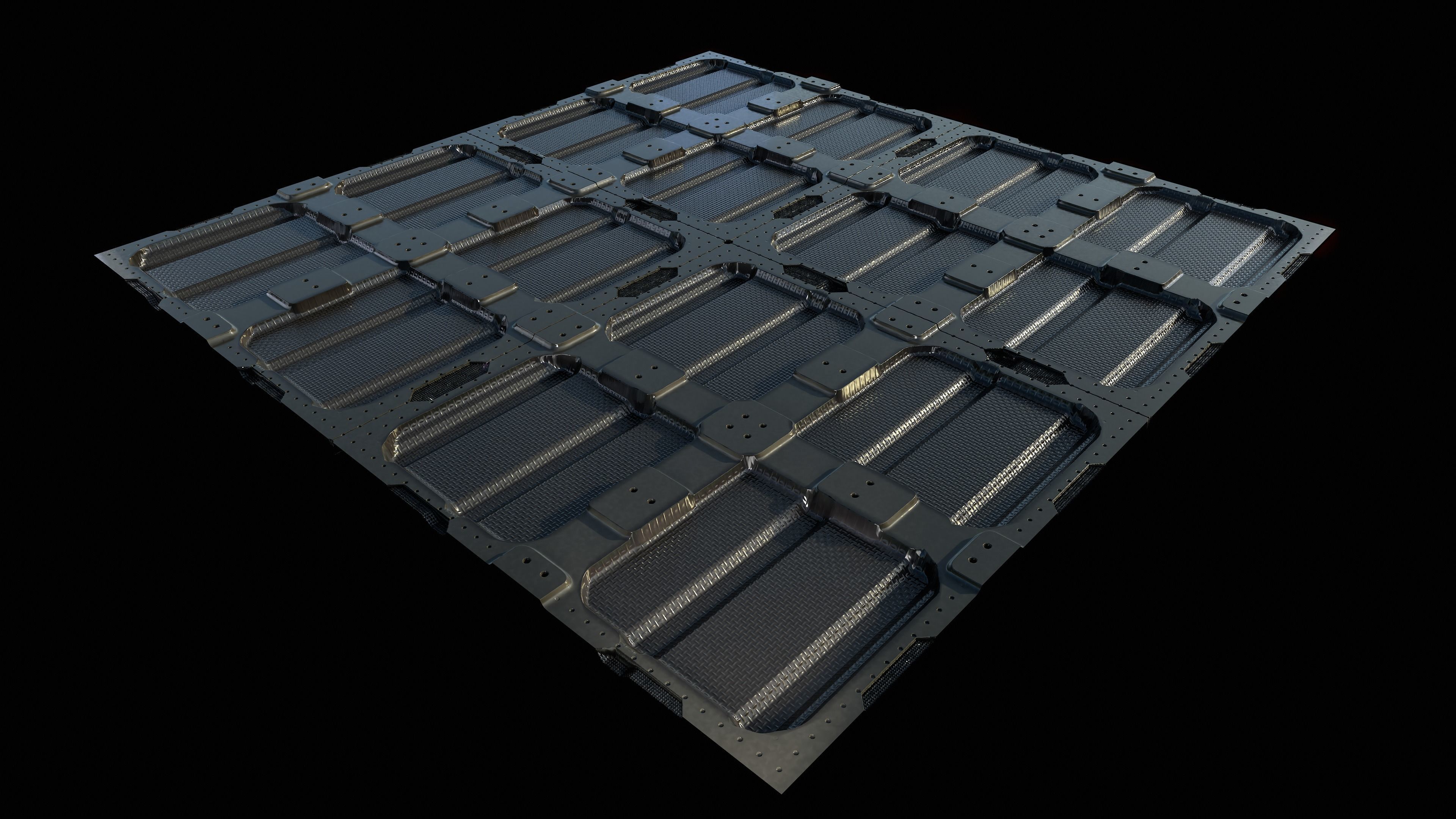 Sci-fi PBR Material Free 3D model_2