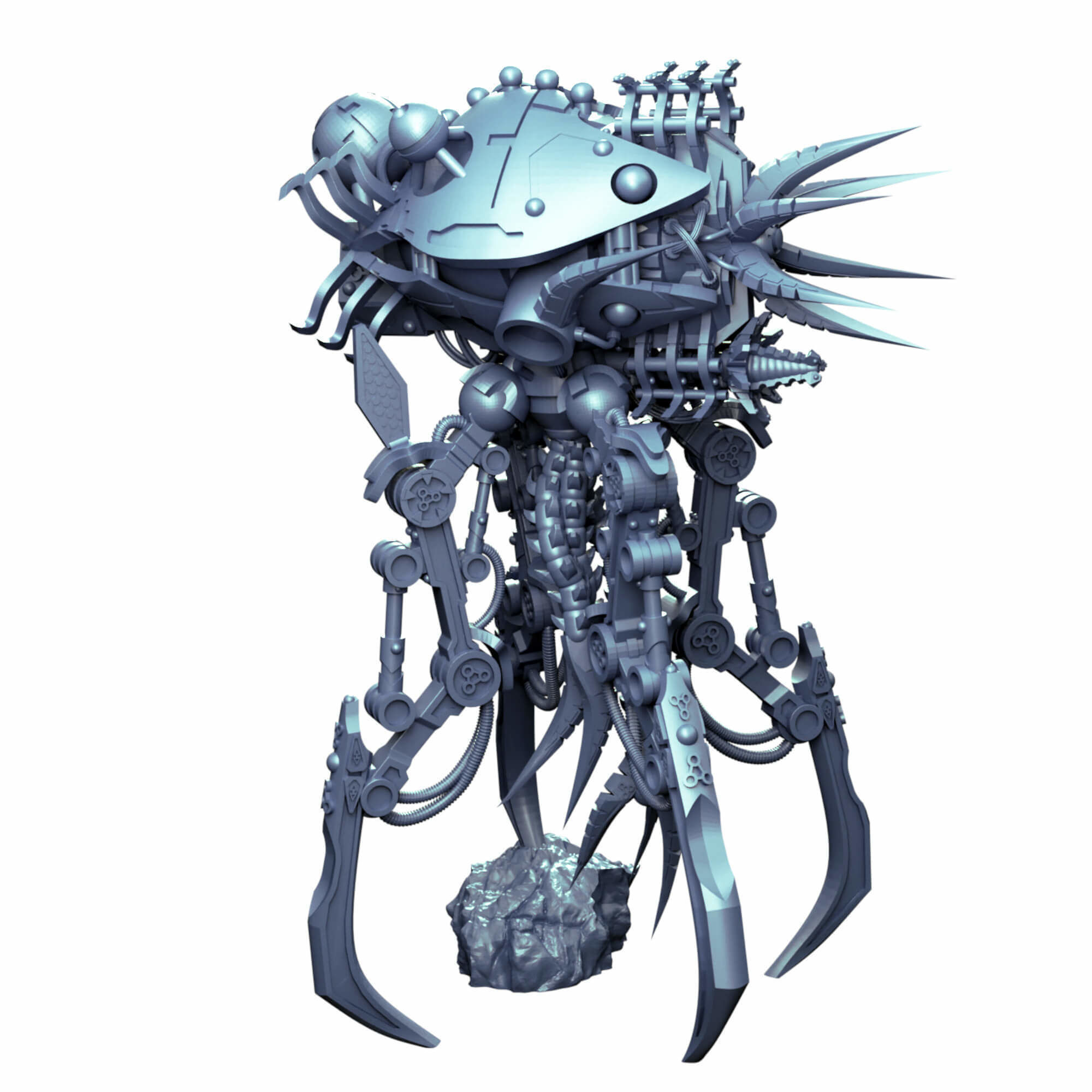 Undying Legions Robot Reanimator With Optional Claws 3D print model_12