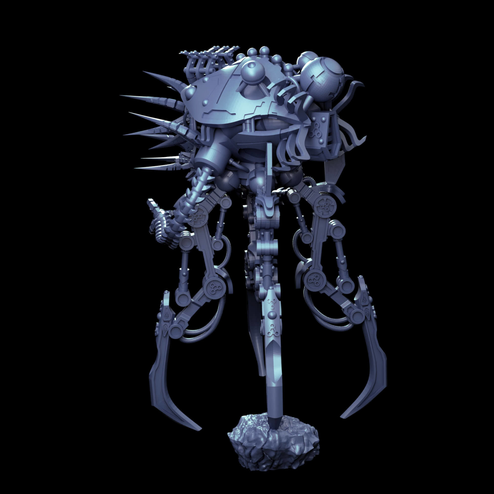 Undying Legions Robot Reanimator With Optional Claws 3D print model_5