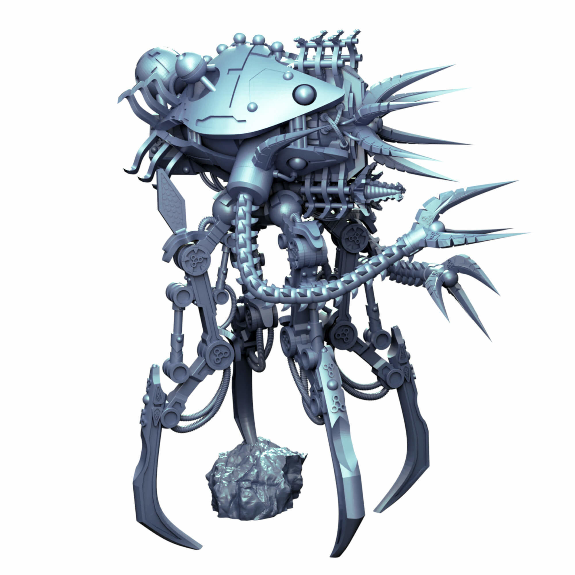 Undying Legions Robot Reanimator With Optional Claws 3D print model_8