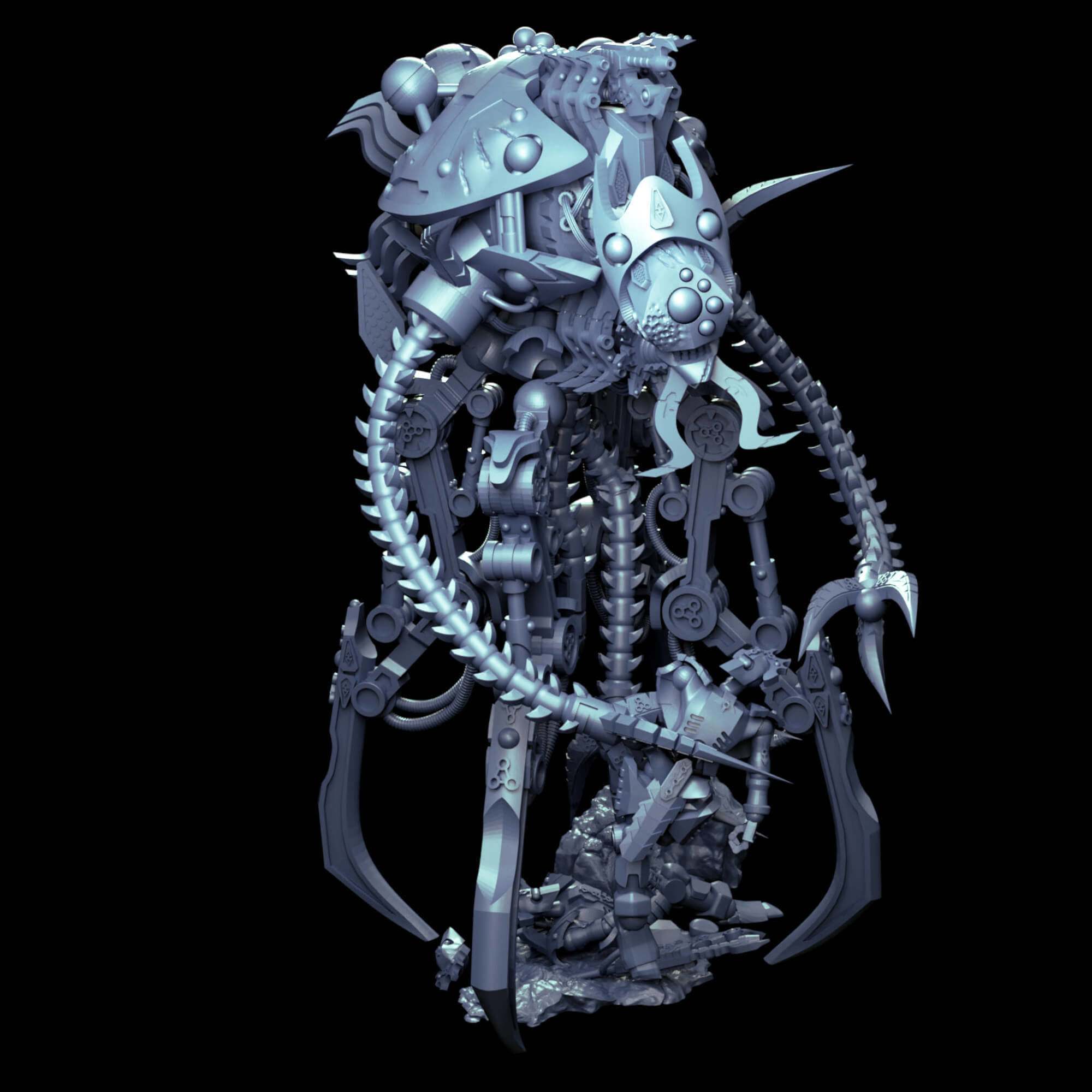 Undying Legions Robot Reanimator With Optional Claws 3D print model_20