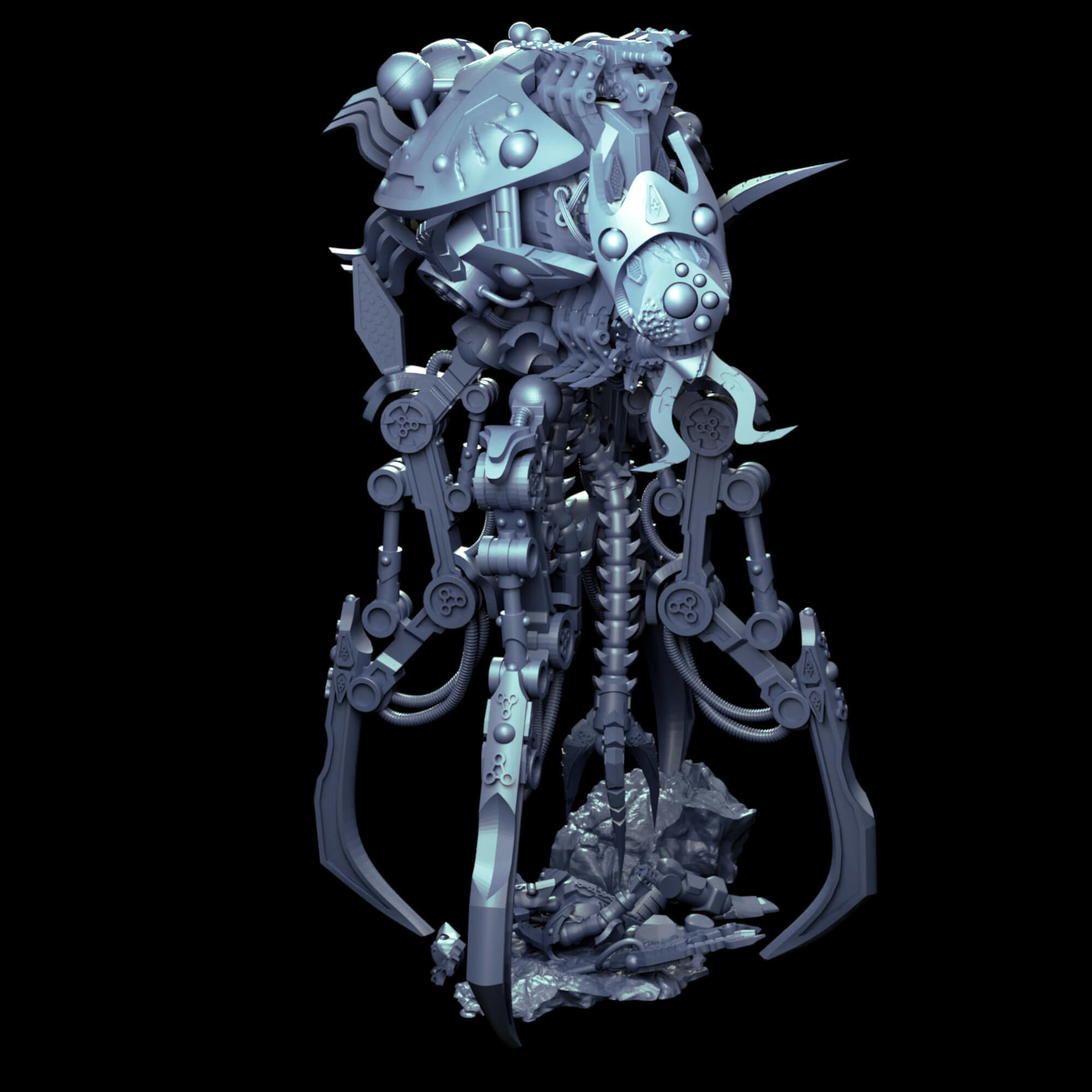 Undying Legions Robot Reanimator With Optional Claws 3D print model_22