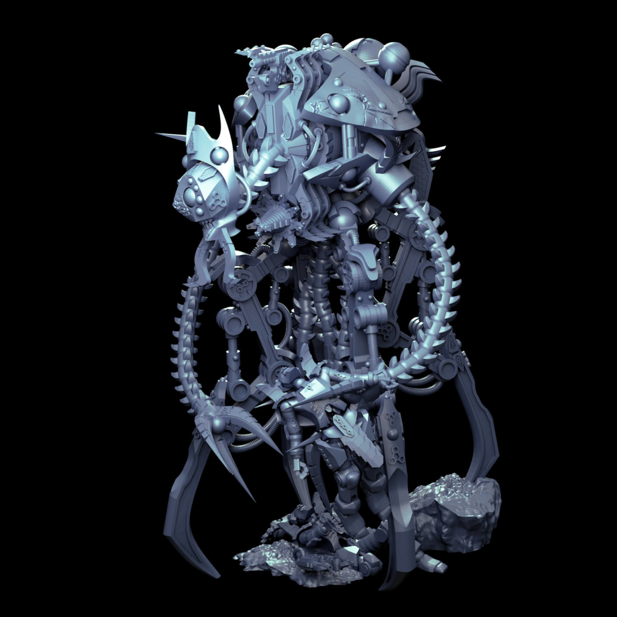 Undying Legions Robot Reanimator With Optional Claws 3D print model_17