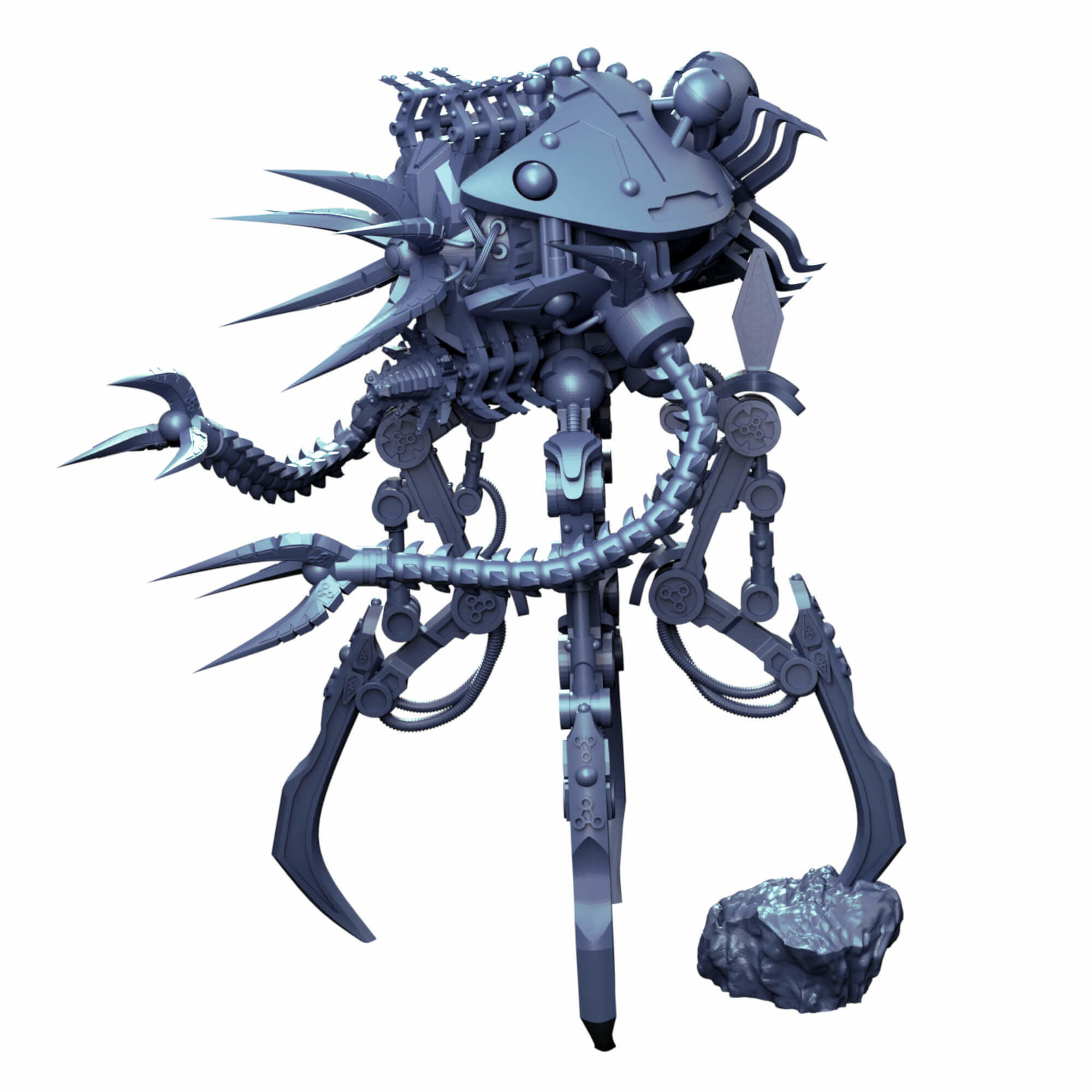 Undying Legions Robot Reanimator With Optional Claws 3D print model_4