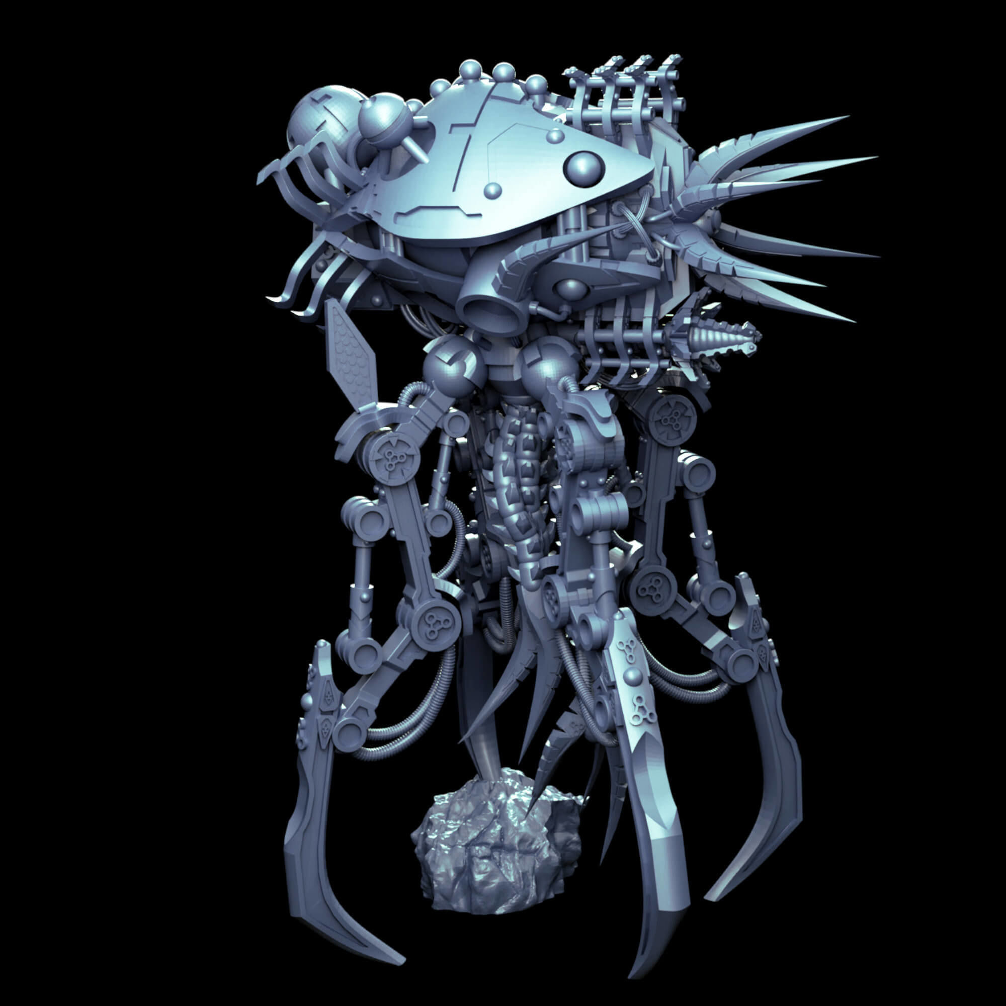 Undying Legions Robot Reanimator With Optional Claws 3D print model_11