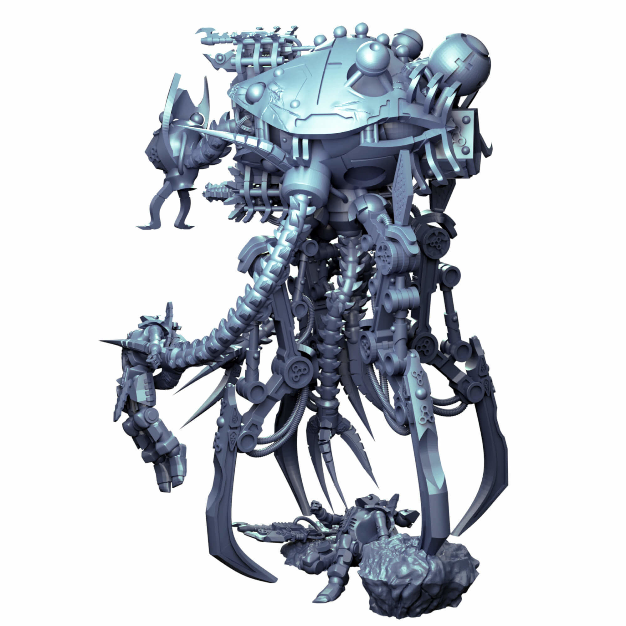 Undying Legions Robot Reanimator With Optional Claws 3D print model_16