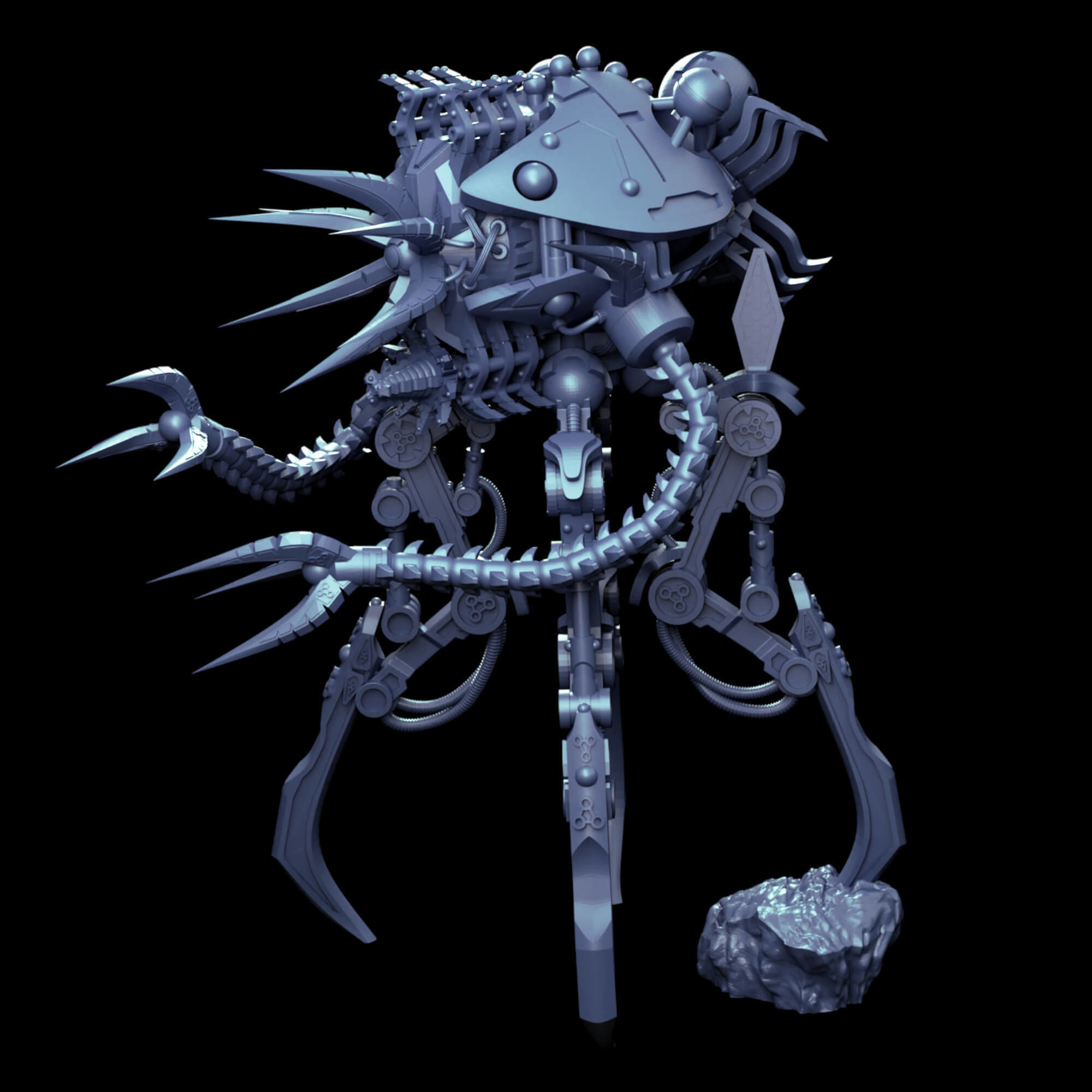 Undying Legions Robot Reanimator With Optional Claws 3D print model_3