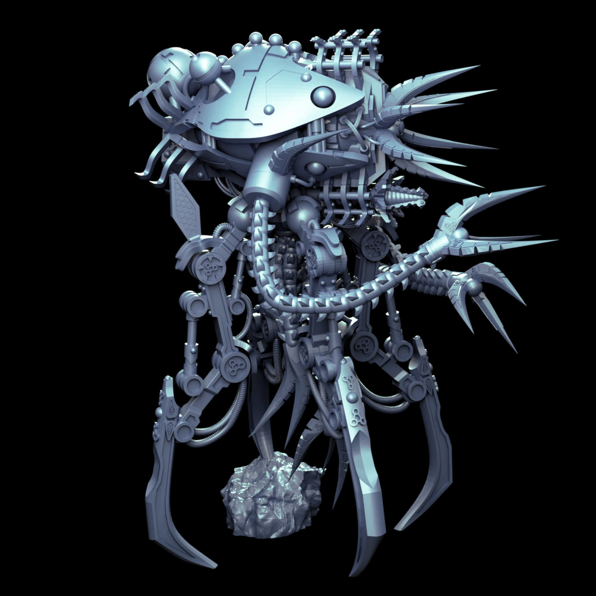 Undying Legions Robot Reanimator With Optional Claws 3D print model_9