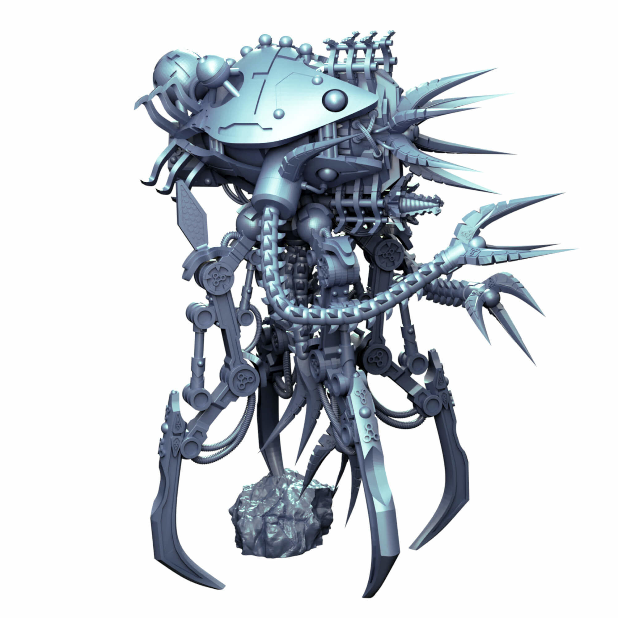 Undying Legions Robot Reanimator With Optional Claws 3D print model_10