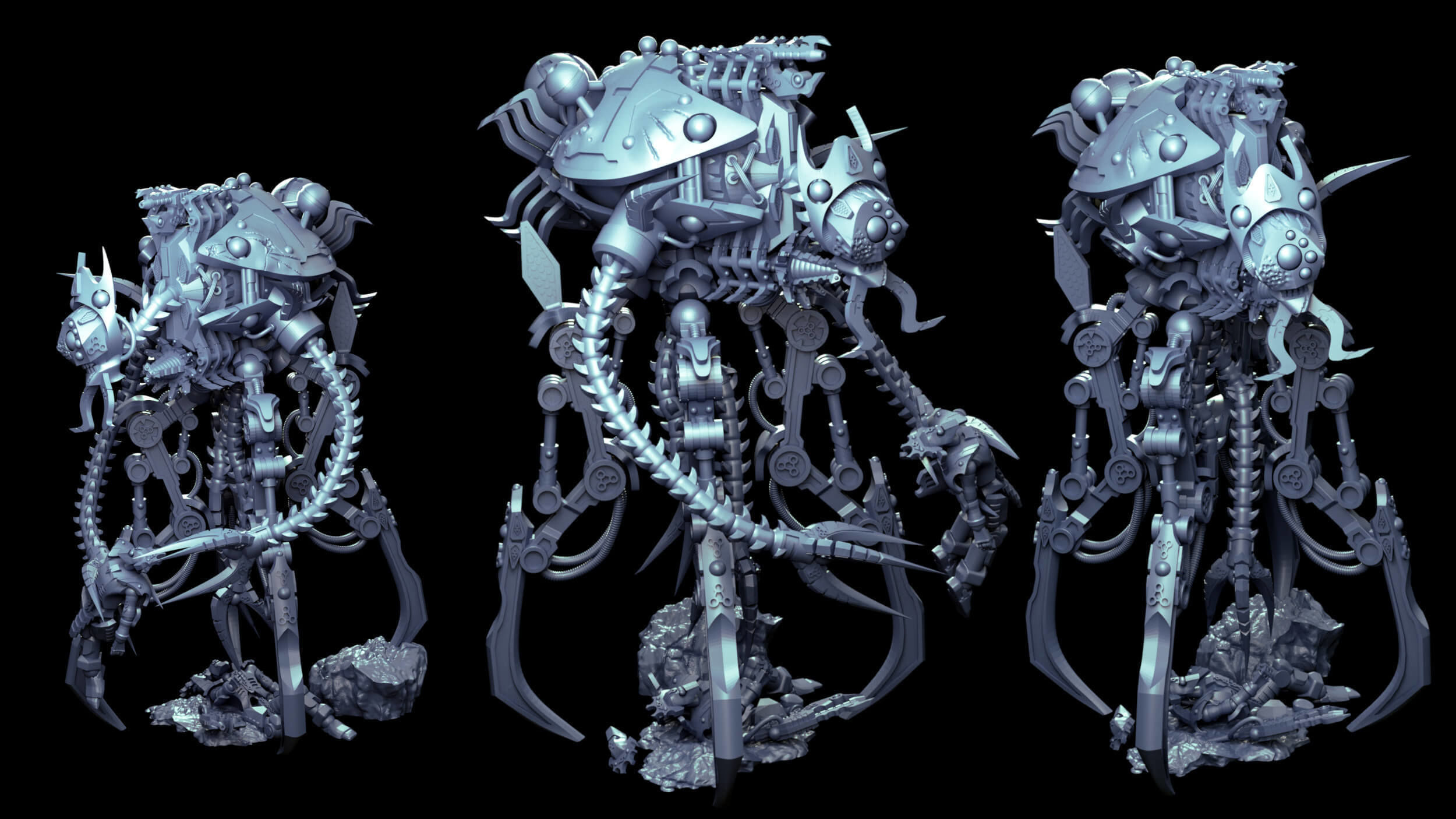 Undying Legions Robot Reanimator With Optional Claws 3D print model_28