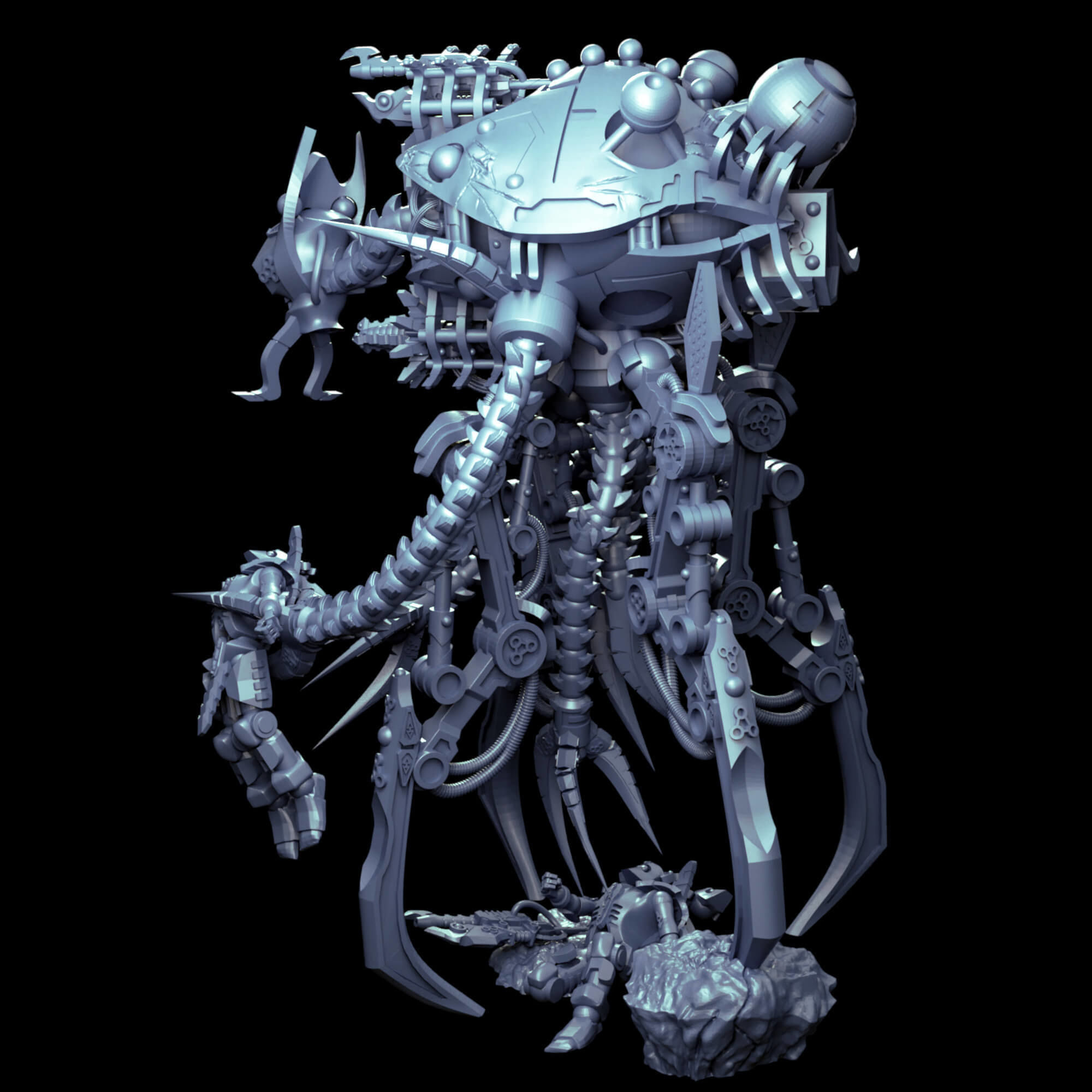 Undying Legions Robot Reanimator With Optional Claws 3D print model_15