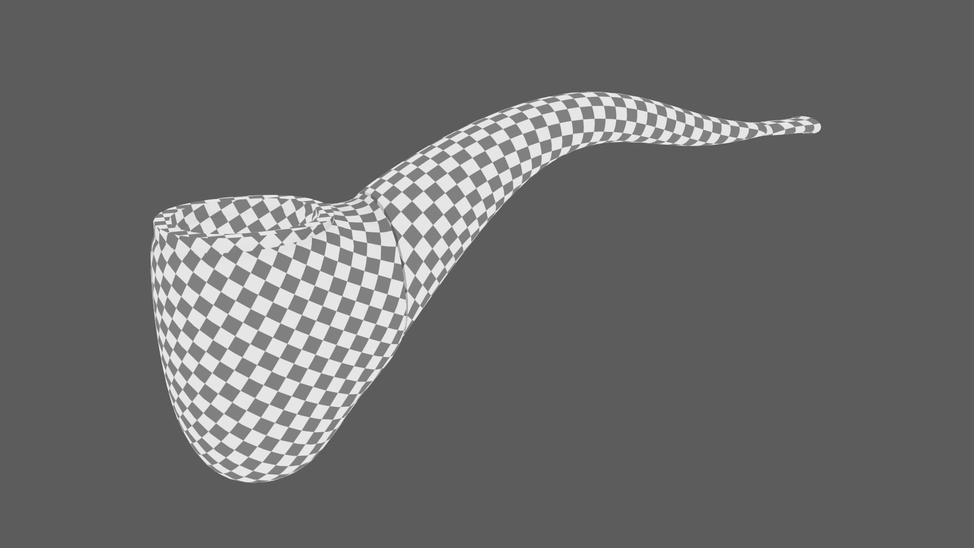 Tobacco Pipe Smoking Pipe Billiard Bent Blue 3D model_17