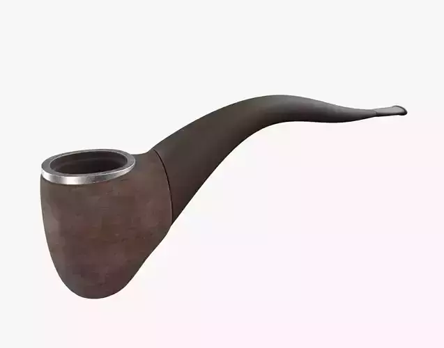 Tobacco Pipe Smoking Pipe Billiard Bent Brown