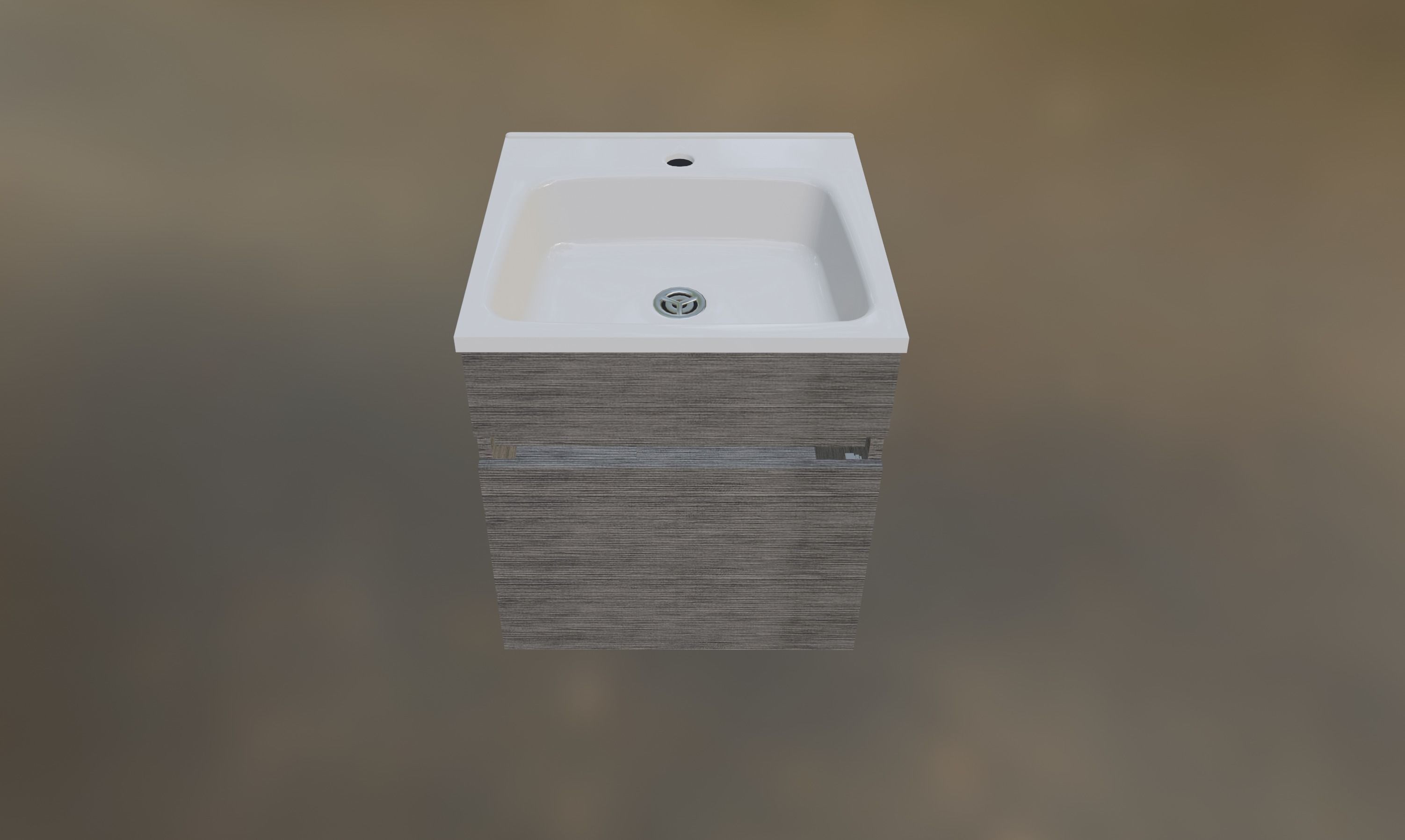 Vanity unit  Low-poly 3D model_1