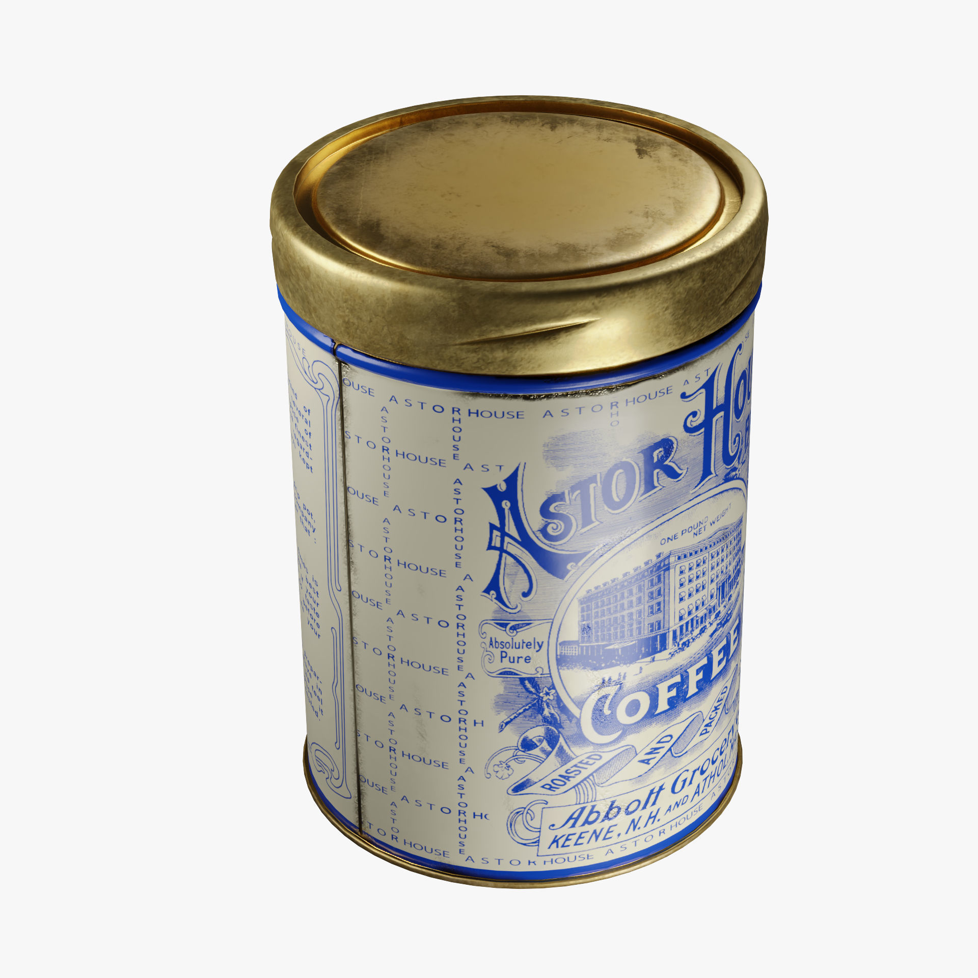  Vintage Coffee Can 3D model_6