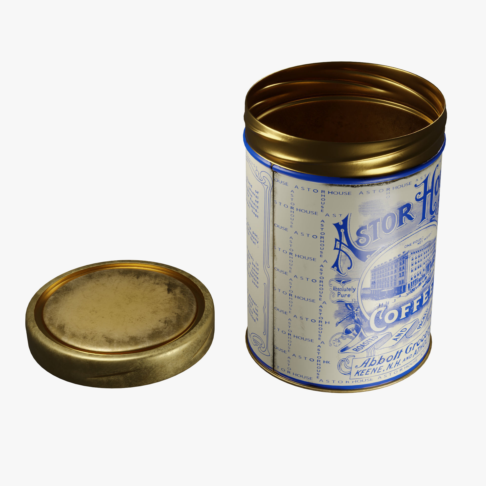  Vintage Coffee Can 3D model_7