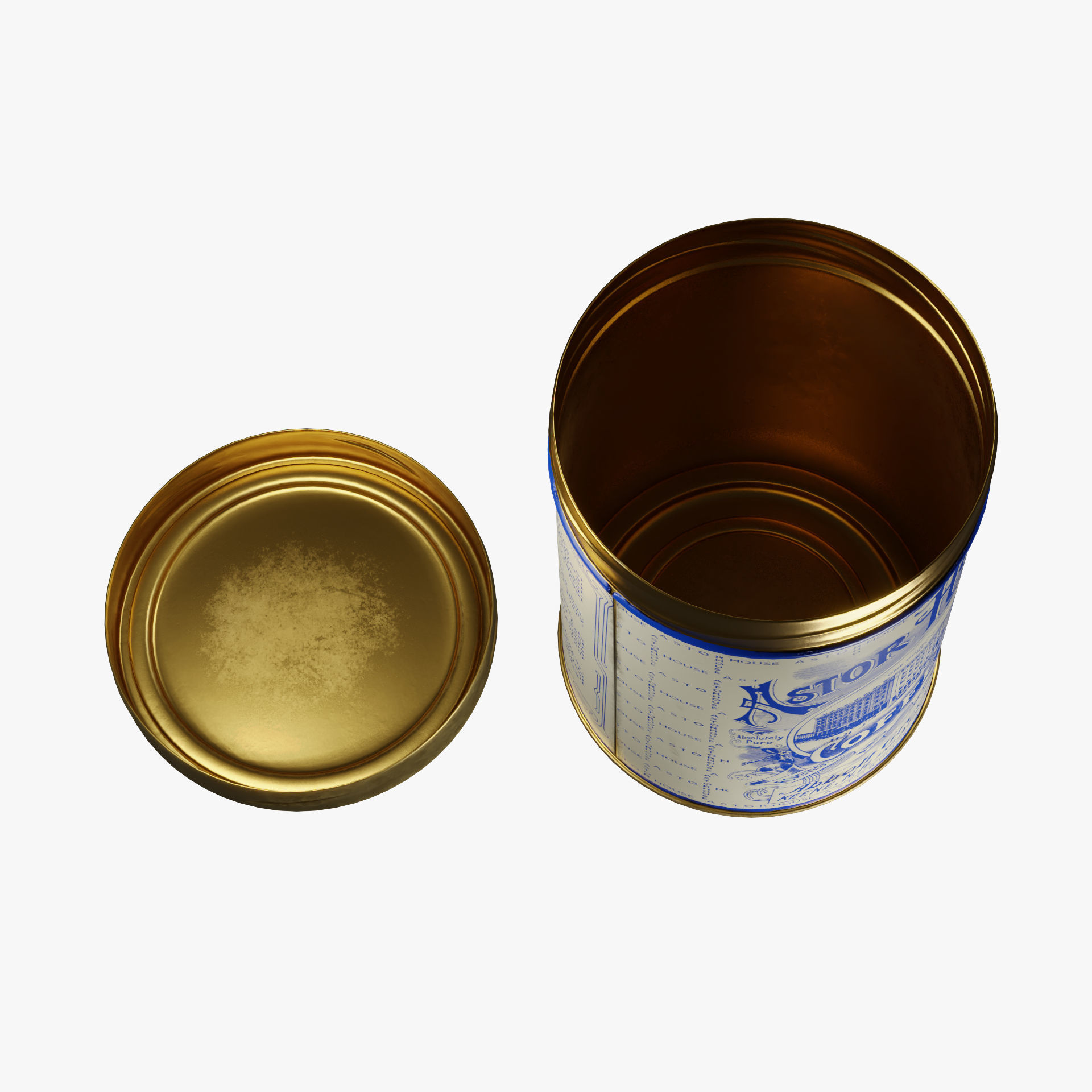  Vintage Coffee Can 3D model_9