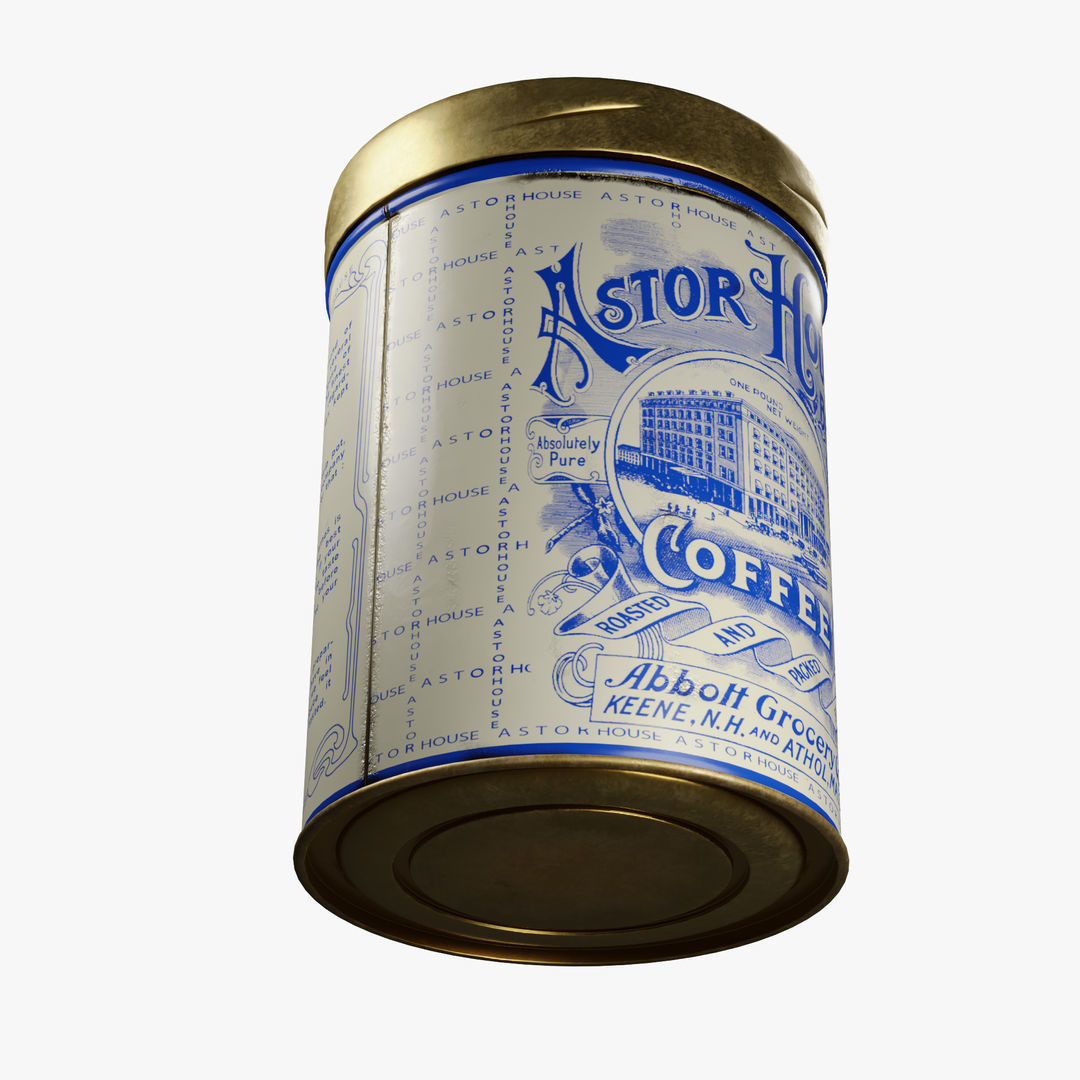  Vintage Coffee Can 3D model_5