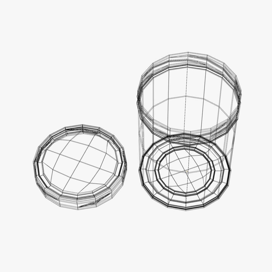  Vintage Coffee Can 3D model_11