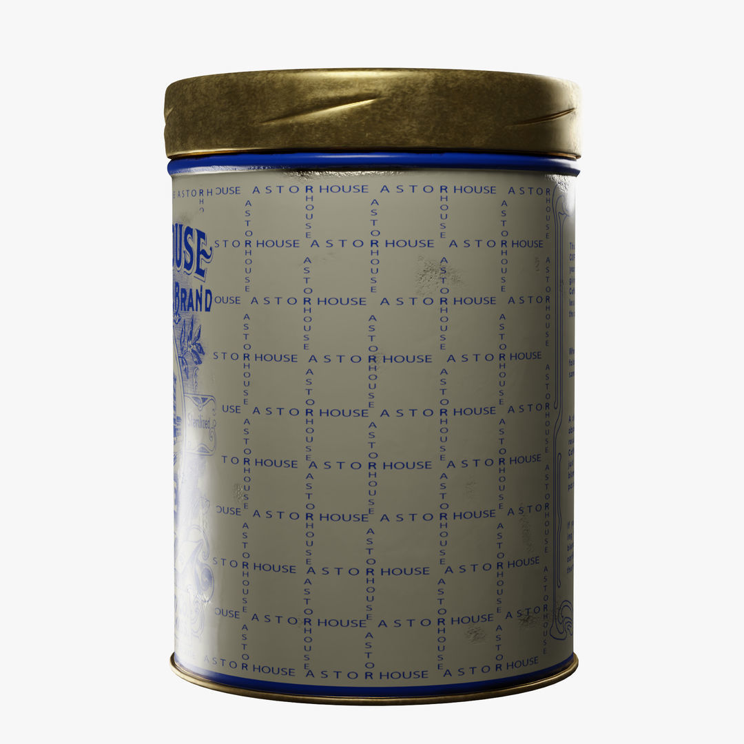  Vintage Coffee Can 3D model_3