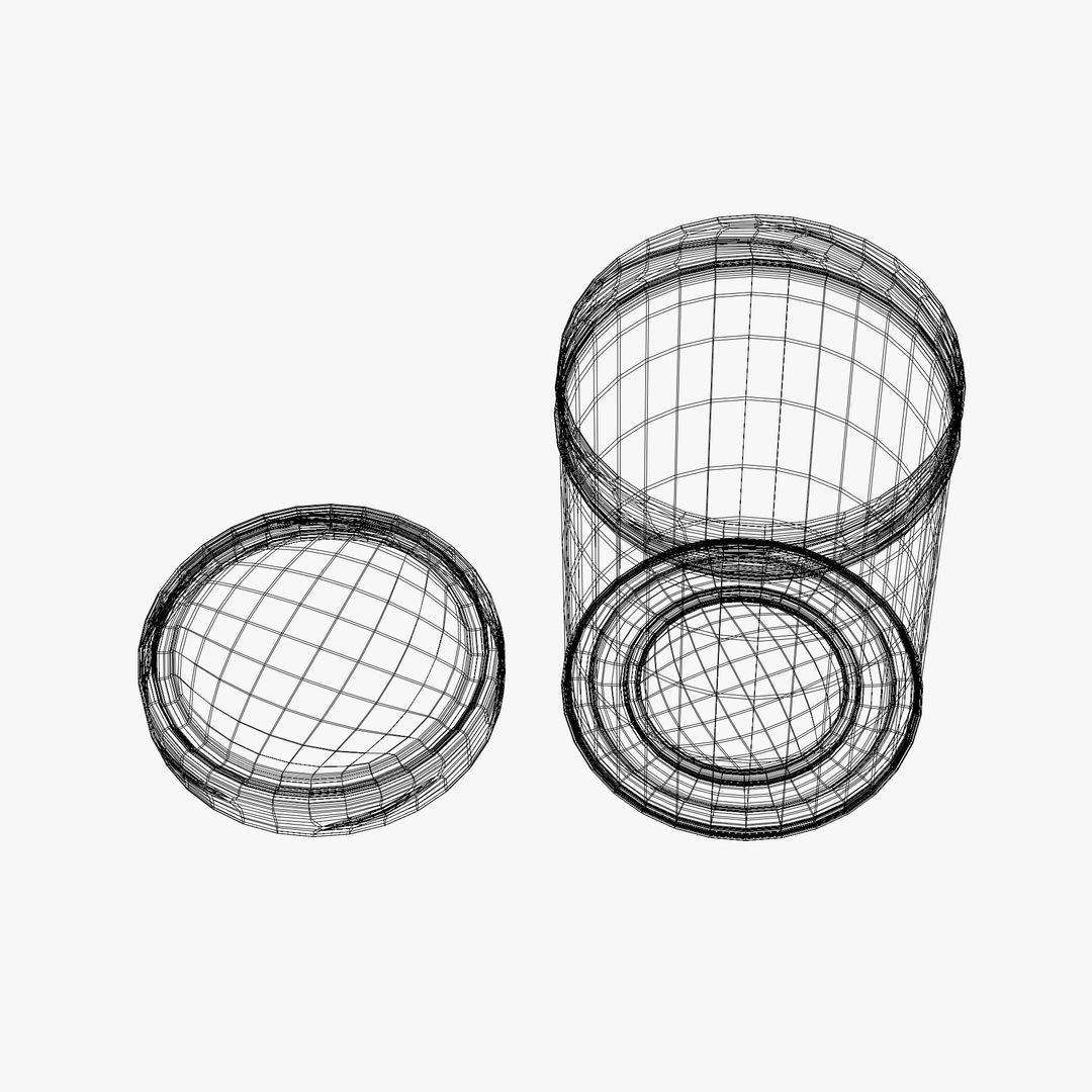  Vintage Coffee Can 3D model_10