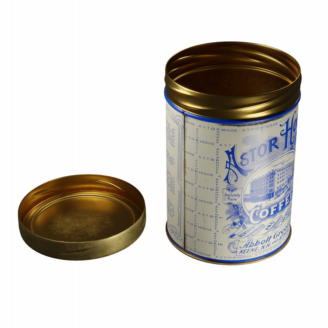  Vintage Coffee Can 3D model_8