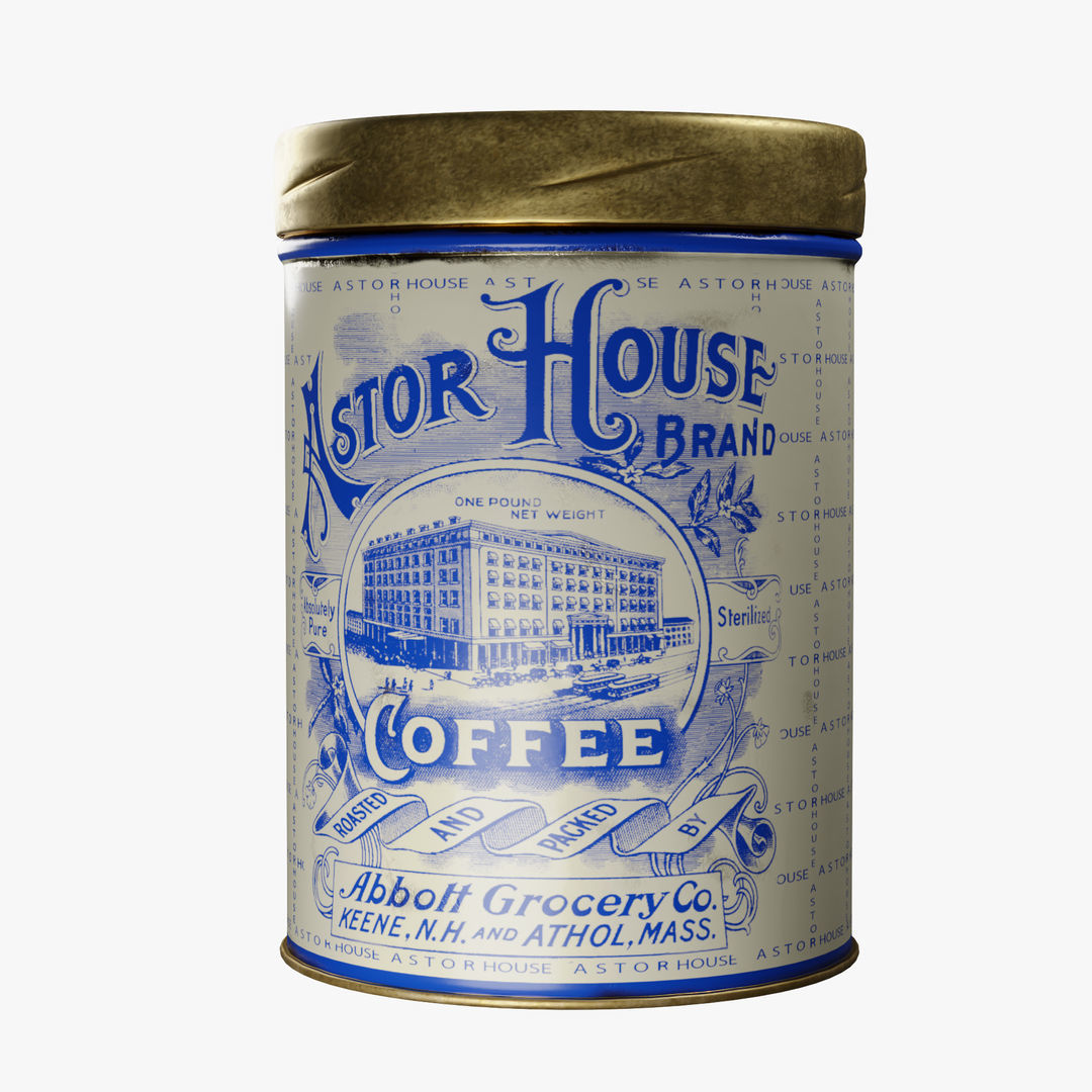  Vintage Coffee Can 3D model_1