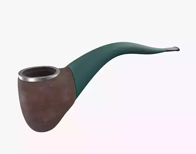 Tobacco Pipe Smoking Pipe Billiard Bent Turquoise