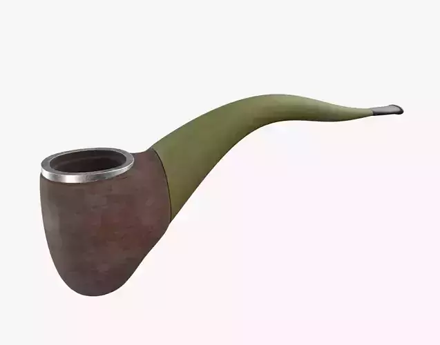 Tobacco Pipe Smoking Pipe Billiard Bent Yellow