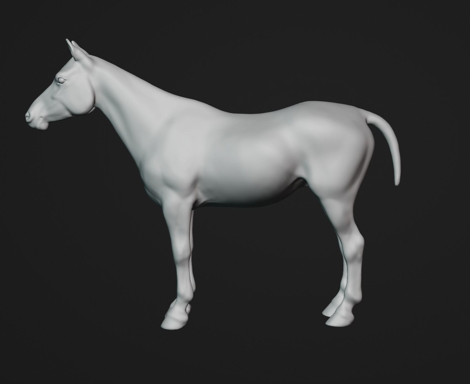 Most realistic horse 3D model_28