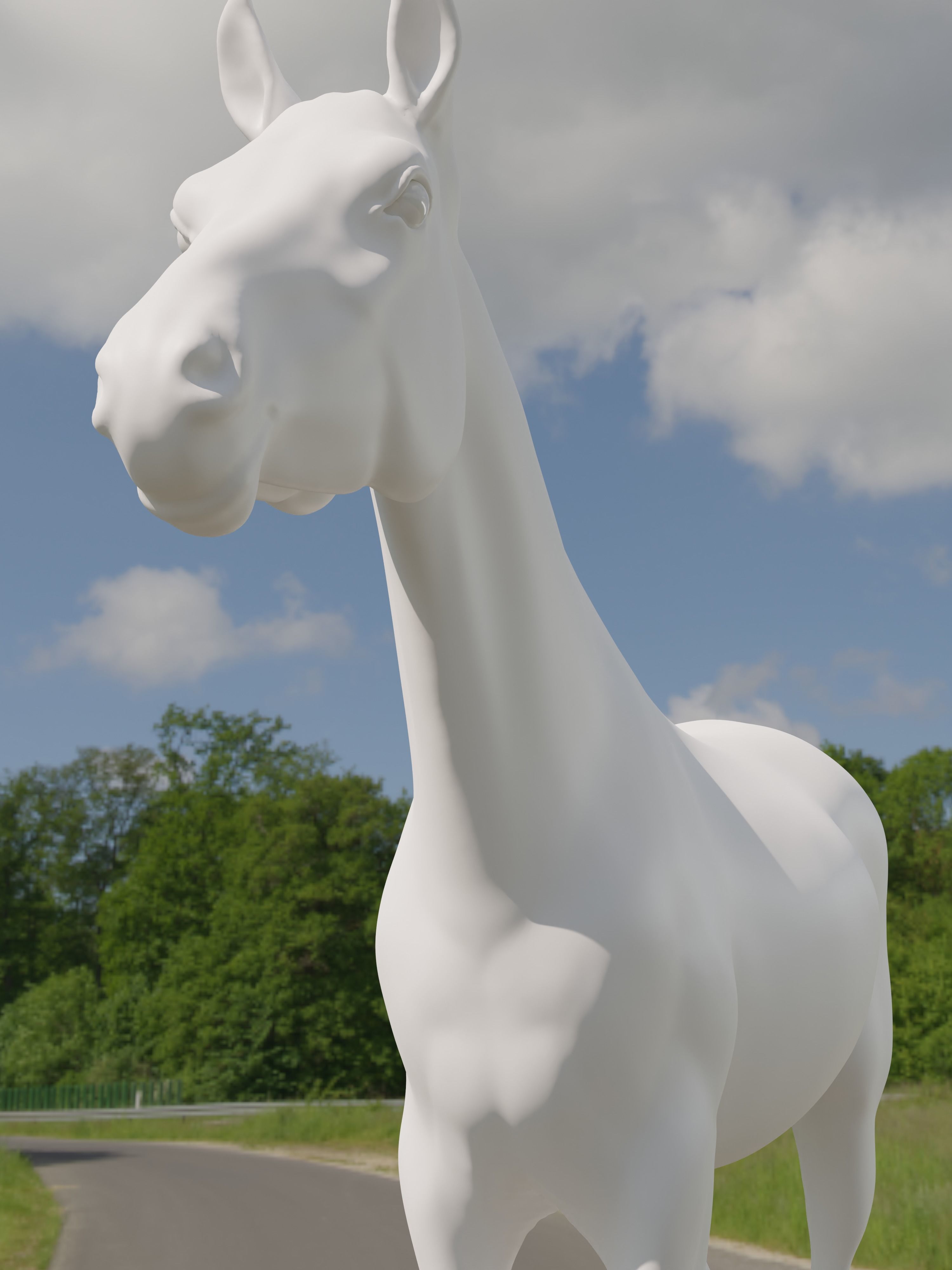 Most realistic horse 3D model_6