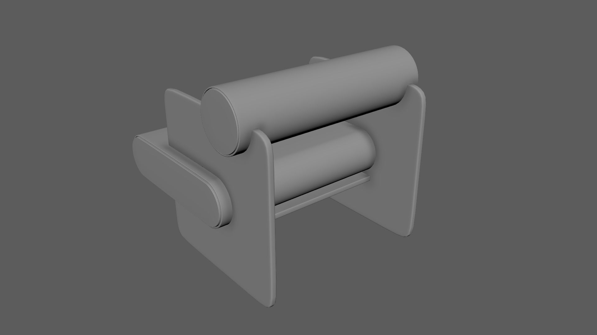 Armchair Chair Modern Denim 3D model_7