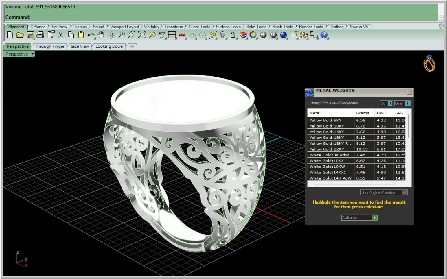 mens signet ring  3D print model_13