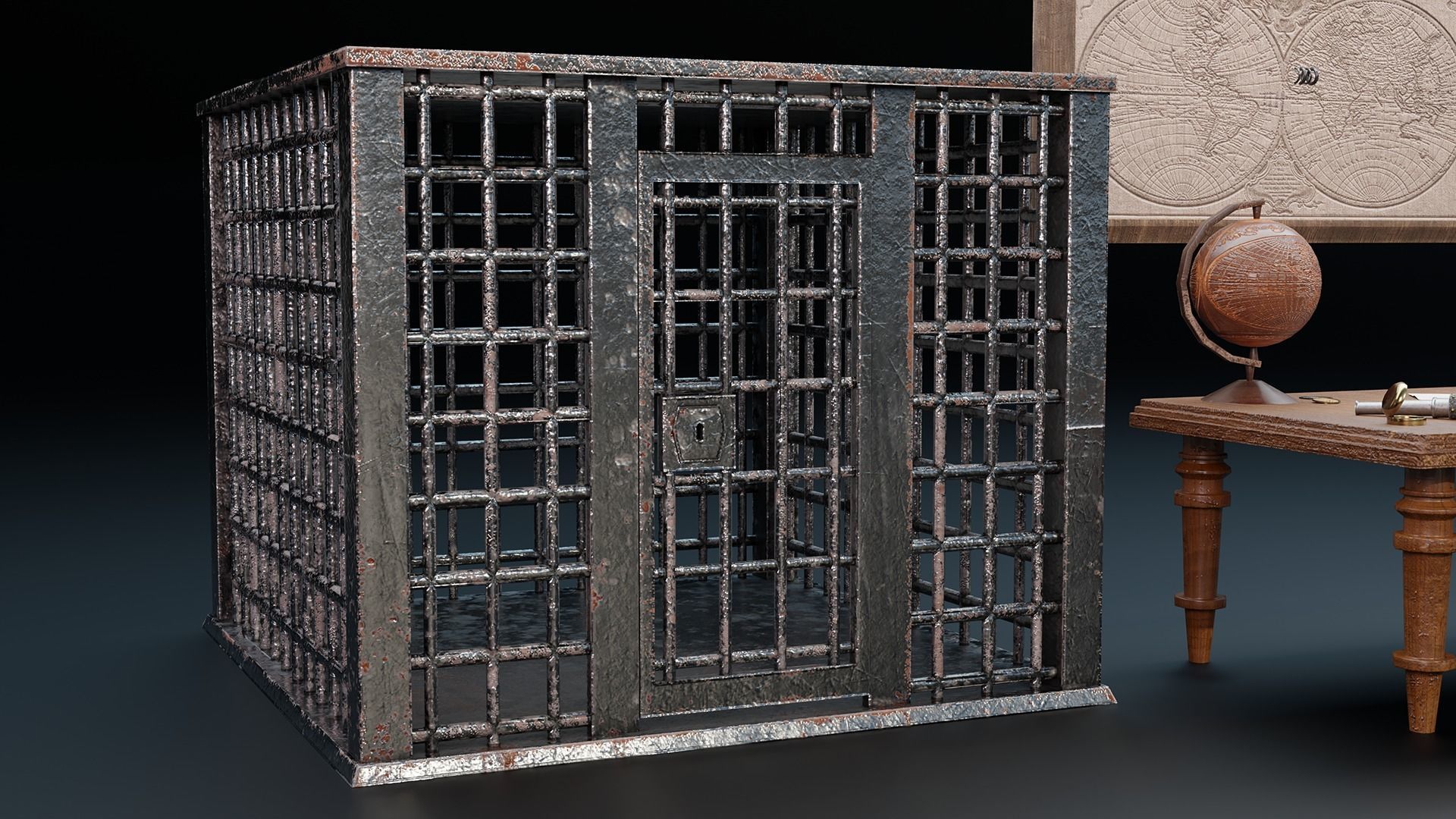 28 Medieval Pirate Theme Props - Vol 1 Low-poly 3D model_19