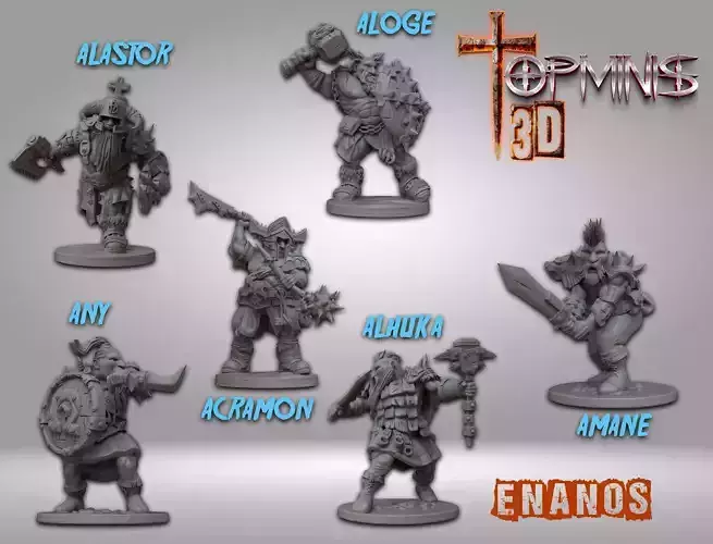 DWARFS ENANOS 3D print model