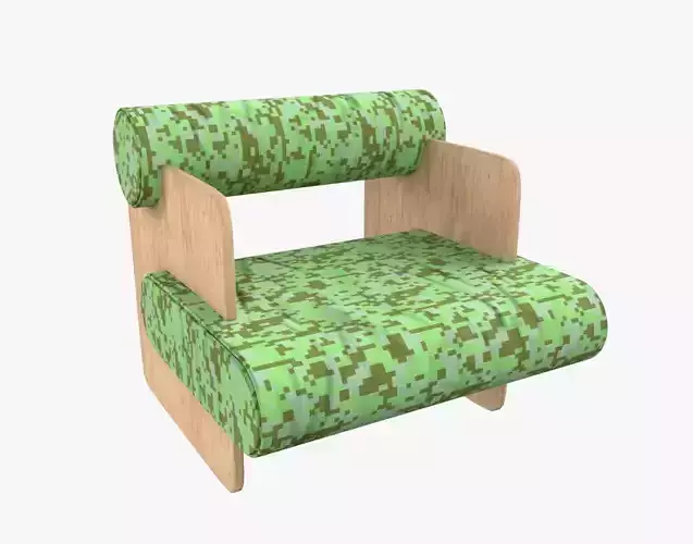 Armchair Chair Modern Minecraft Fabric