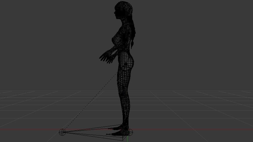 A Woman in a Bikini 012 Low-poly 3D model_18