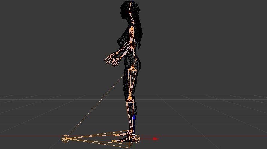 A Woman in a Bikini 012 Low-poly 3D model_22