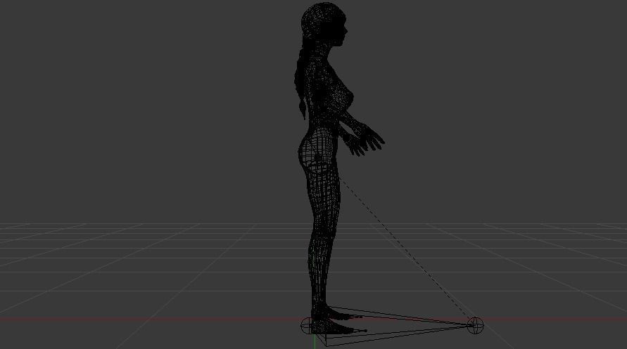 A Woman in a Bikini 012 Low-poly 3D model_17