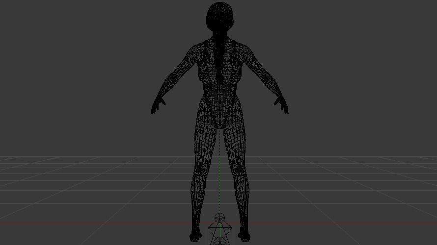 A Woman in a Bikini 012 Low-poly 3D model_19