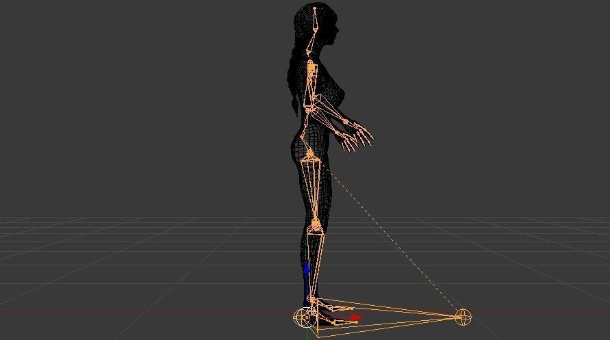 A Woman in a Bikini 012 Low-poly 3D model_21