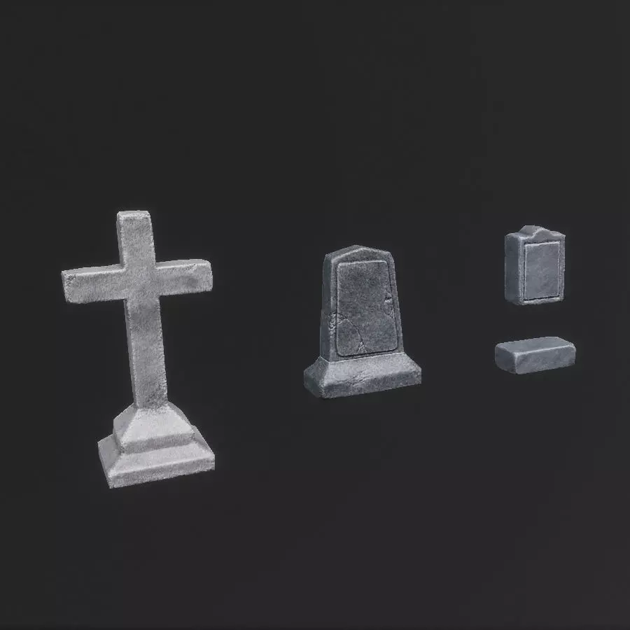 Environment Basic Components Game Assets Low-poly 3D model_0