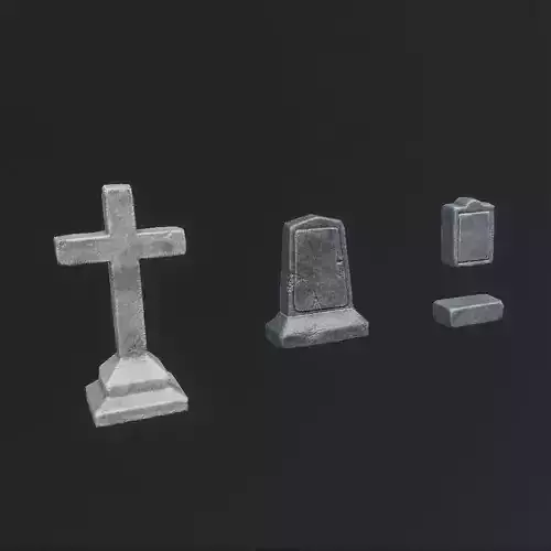 Environment Basic Components Game Assets Low-poly 3D model