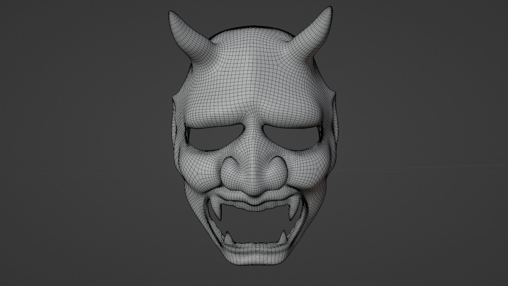 Japanese Oni mask 3D print model_5