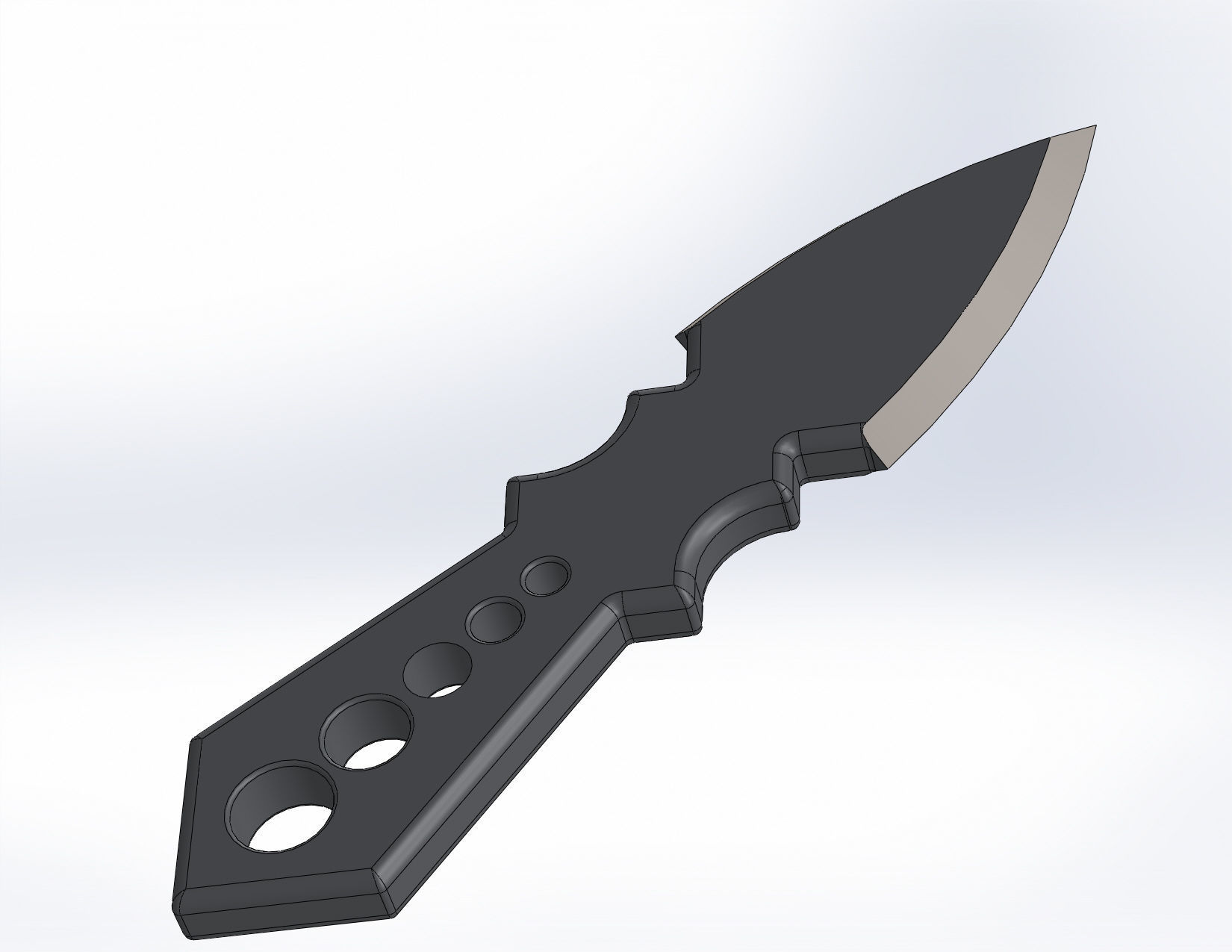 Diego Umbrella Academy Knife 3D print model_3