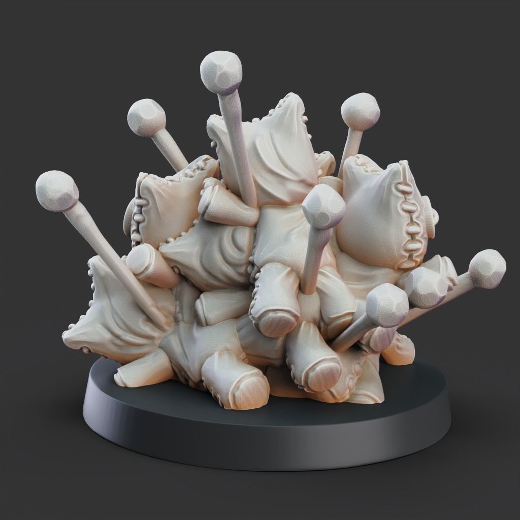 Doll Pile - 3D Printable TTRPG - PRESUPPORTED - 32mm Scale 3D print model_7