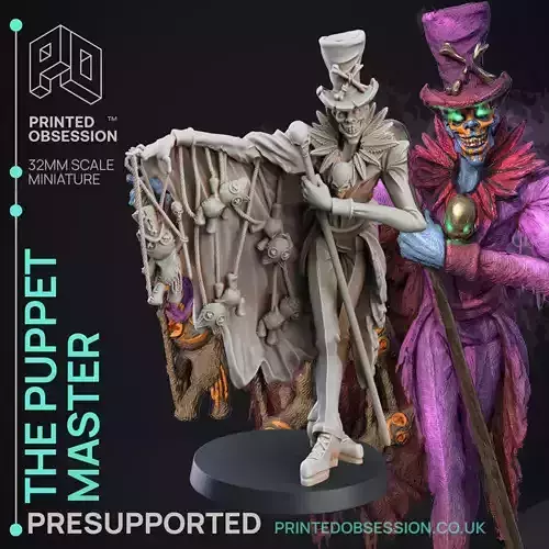 Puppet Master - 3D Printable TTRPG - PRESUPPORTED - 32mm Scale 3D print model
