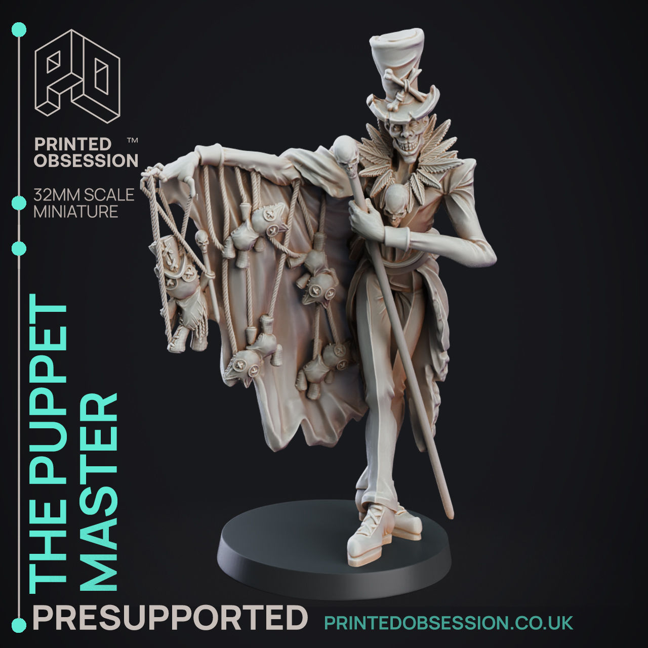 Puppet Master - 3D Printable TTRPG - PRESUPPORTED - 32mm Scale 3D print model_1