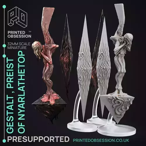 Gestalt High Priest  - 3D Printable TTRPG - PRESUPPORTED - 32mm