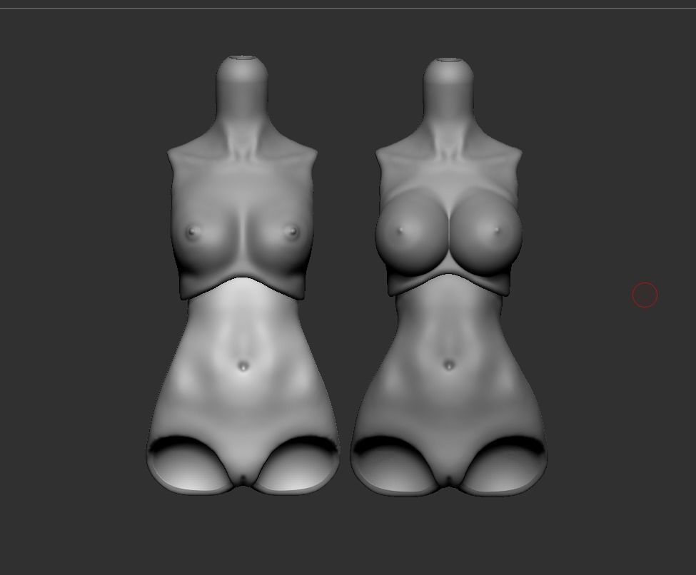 BJD doll - 2 body - free hand - 3D print model 3D print model_3